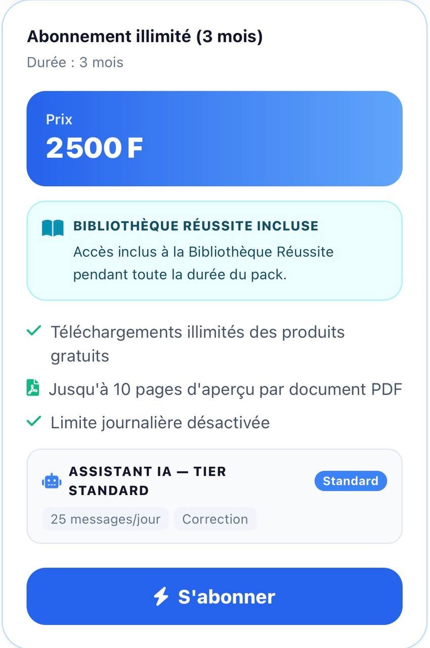  Abonnement illimité (3 mois) 