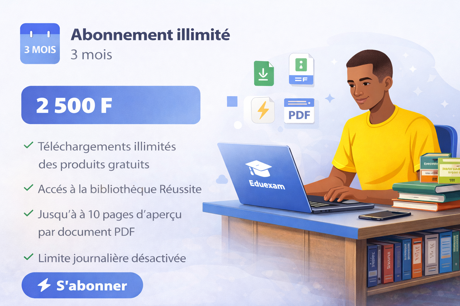  Abonnement illimité (3 mois) 