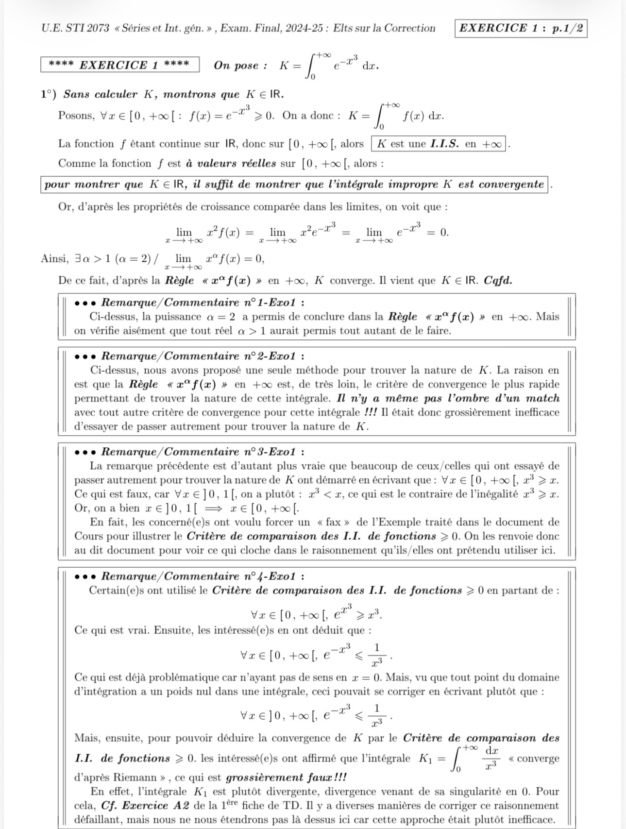 épreuve suites numériques pdf exercice corrigé  MSP 2 - ENPY 2026