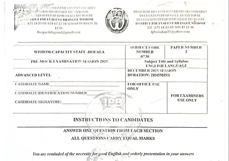 Wisdom-Capacity Pre-Mock GCE A/L – 2025