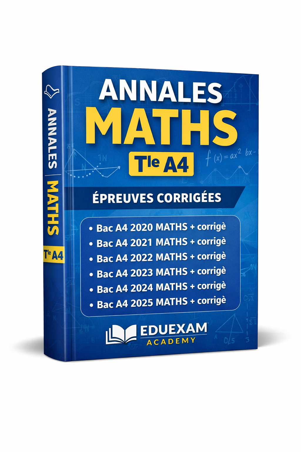 Annales Maths Bac A-ABI Cameroun 2020 à 2025 PDF avec Corrigés