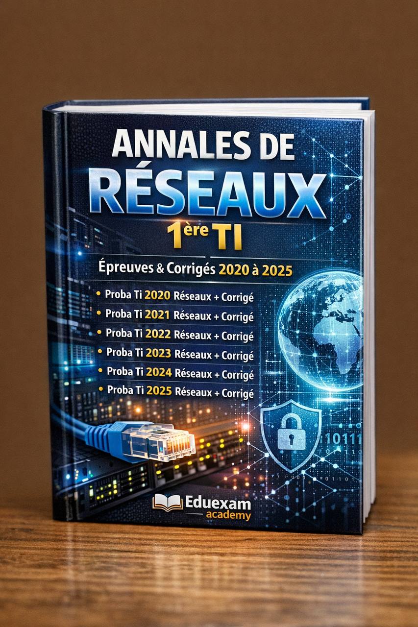 Annales Réseaux Première TI Probatoire 2020-2025 avec corrigés