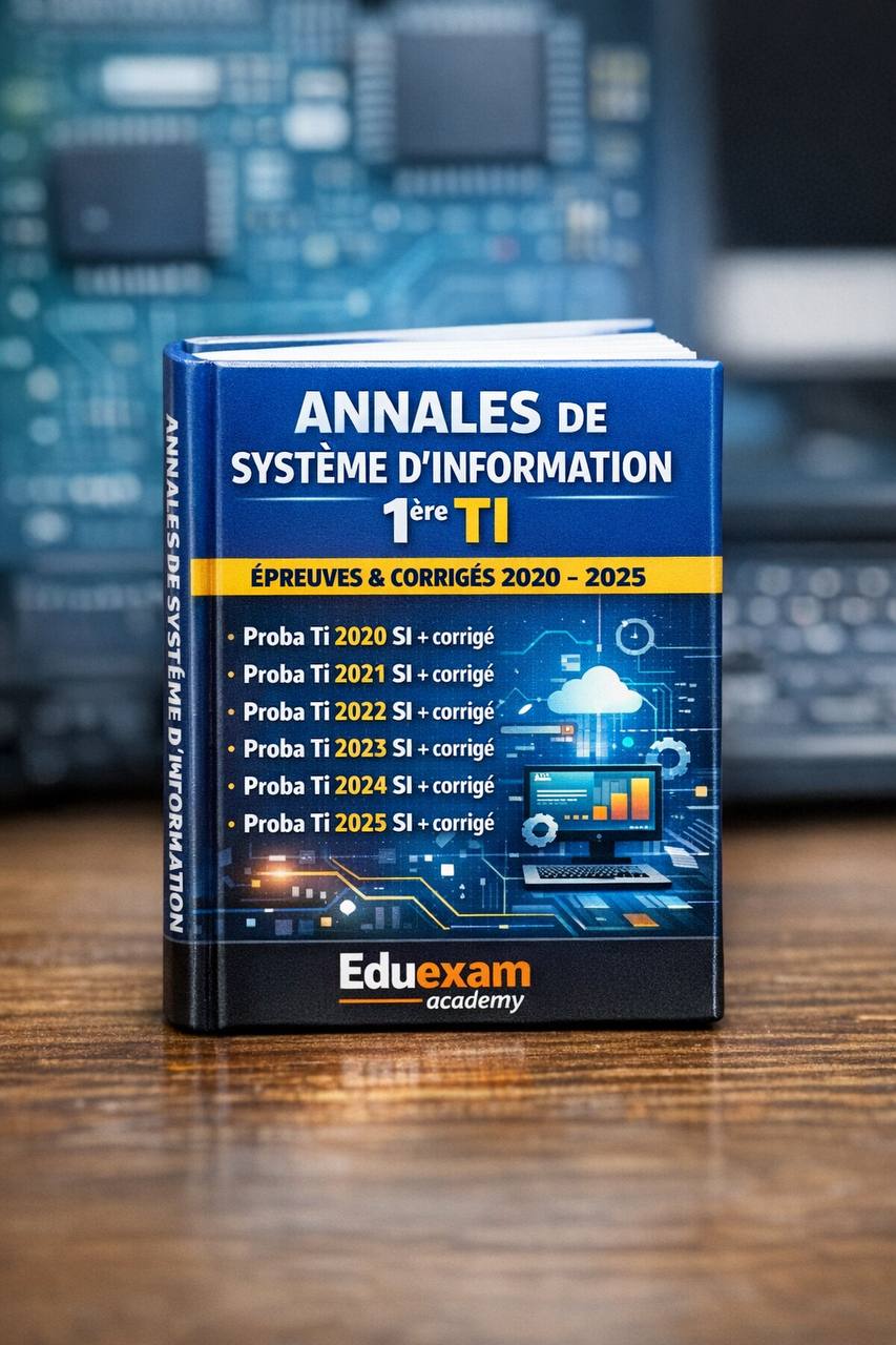 Annales Système d'information Première TI Probatoire 2020-2025 avec corrigés