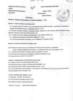 Réseau sécurité bts Blanc gl - siantou 2023/2024