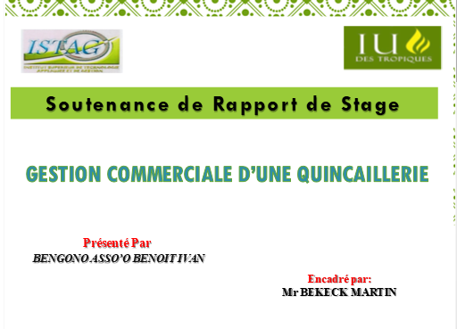 PowerPoint prêts à l’emploi pour rapport de stage et soutenance académique