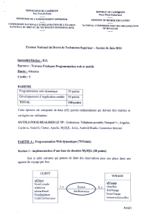 EPREUVES PRATIQUES BTS 2024