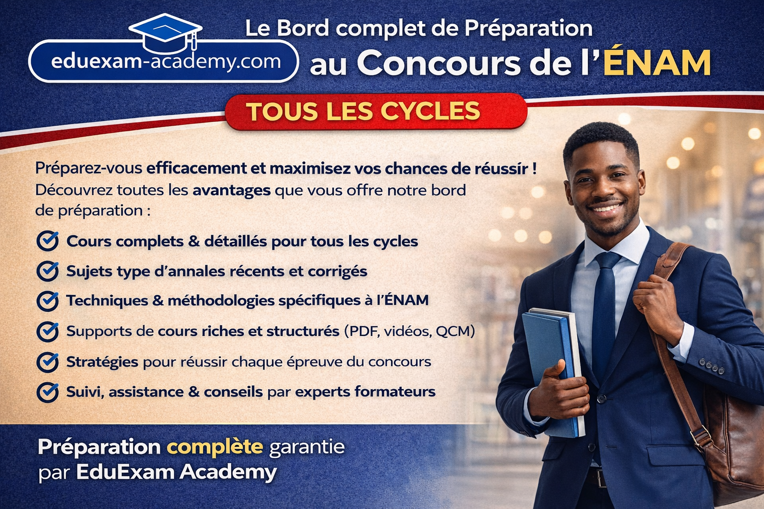 bord complet de preparation au concour d'entrée à l'enam