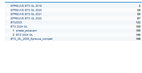 BTS gl  épreuve complet 2019 - 2025 pdf